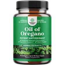 Wild Oregano Oil Softgels - Super Concentrated Softgels Oil of Oregano 90ct