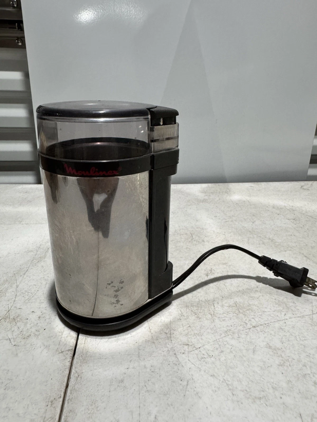 Moulinex Coffee Spice Grinder 843 Stainless Steel France Vintage