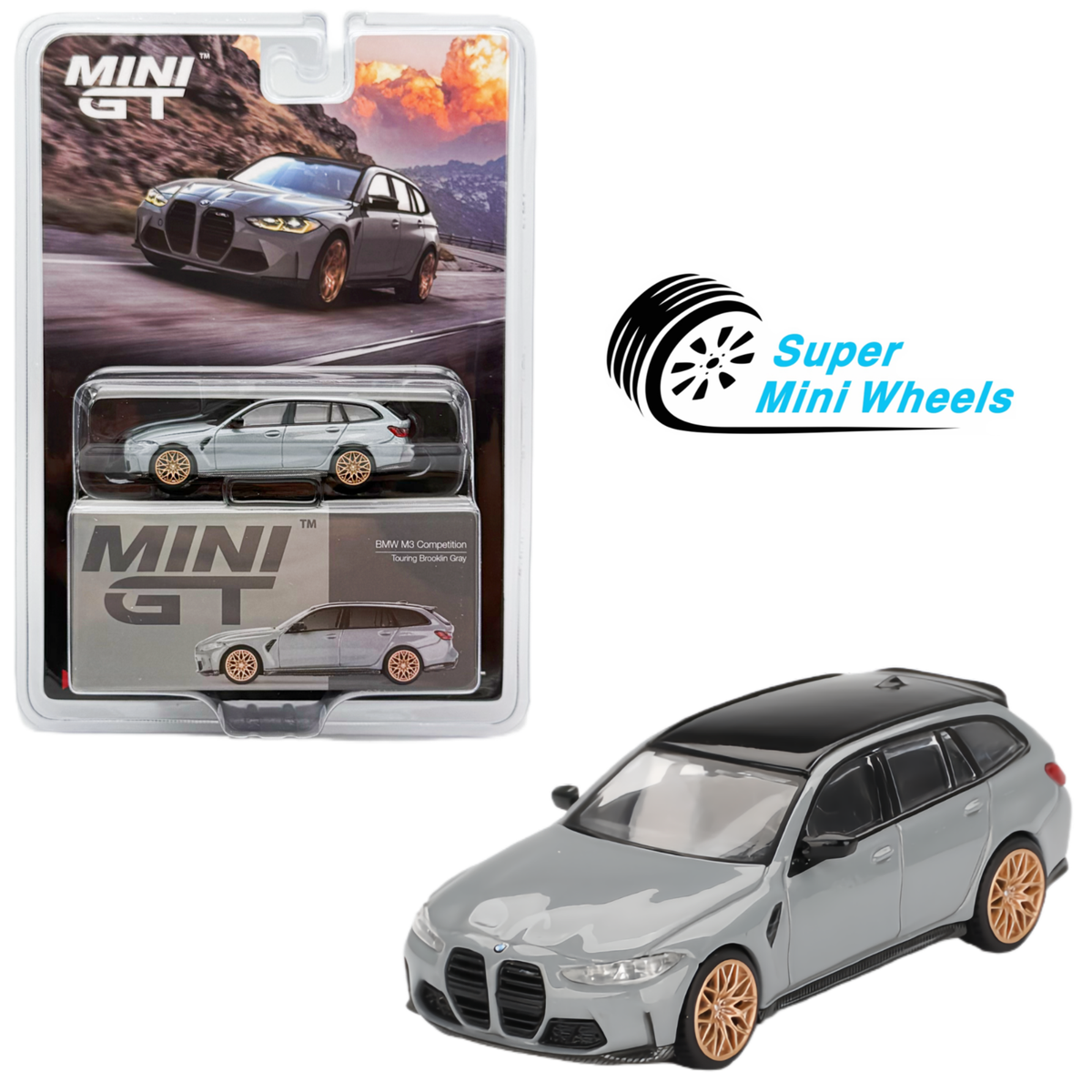 ミニカー MINI GT BMW M3 Mini GT 1:64 BMW M3 M Performance Touring – Daytona Violet