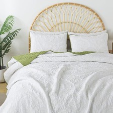 HoneiLife Queen Quilt Bedding Set - Microfiber Quilt Sets for Queen Bed, 3-Pi...