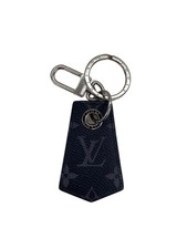 LOUIS VUITTON Keychain Anshappe Monogram Eclipse Canvas BLK Total Pattern Used