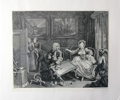 HOGARTH - A Harlot's Progress - SECHS GRAVUREN - ELECTA 1983