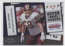 2010 Playoff Contenders Super Bowl Tickets Russ Grimm #36 HOF 0g7
