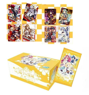 Goddess Story Trading Card Booster 1 Box Yellow Waifu TCG CCG Anime Girl Domain