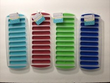 4 PIECE OF BLAKE AND CROFT ICE STICK TRAY, SILICONE, MULTI COLOR, EASY RELEASE
