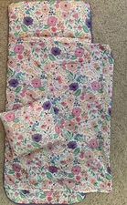 Mackenzie Lavender Floral Blooms Nap Mat  Sleeping Bag w/pillow “Penelope”