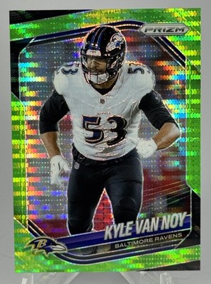 2025 Panini Prizm #246 Kyle Van Noy Neon Green Pulsar