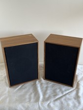 Vintage Pye Loudspeaker Model 5778 Pair 8 Ohms Wood Grain Bookshelf Speakers MCM
