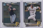 2025 Bowman Draft Chrome Konnor Griffin (2) DIFFERENT ROOKIE CARD LOT PIRATES !!