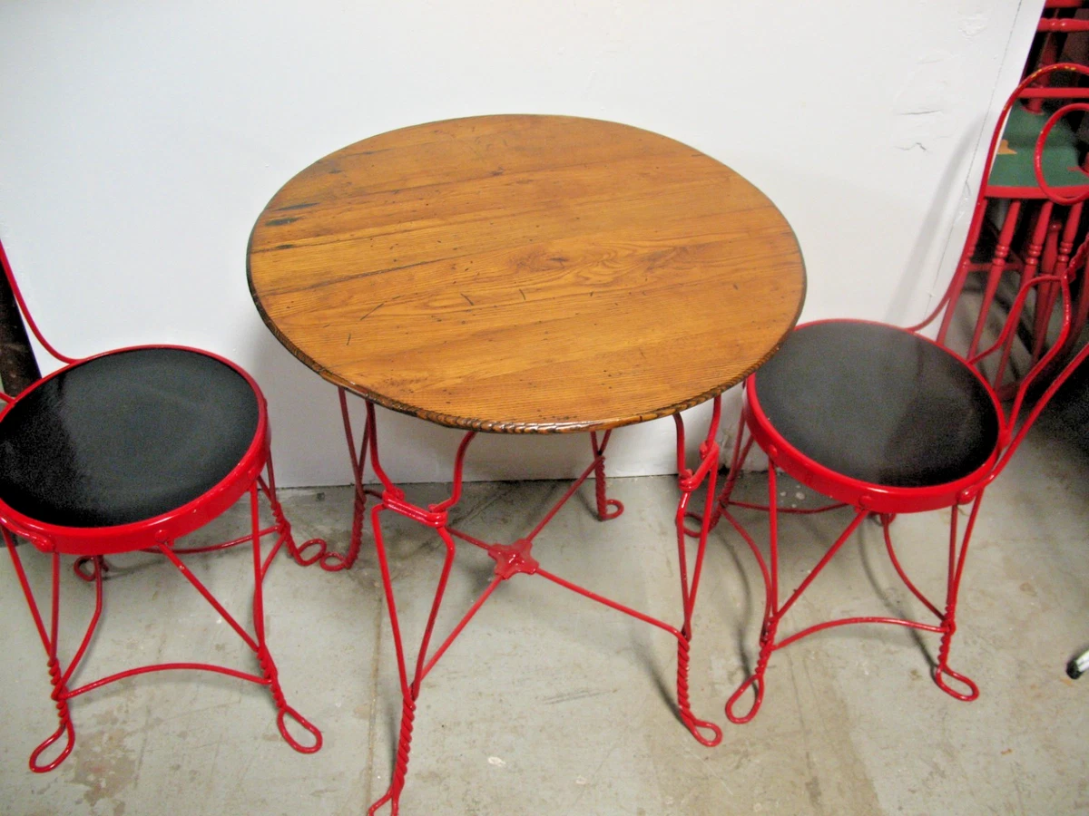 Red Antique Tables Antique 1920-1949 Time Period Manufactured for
