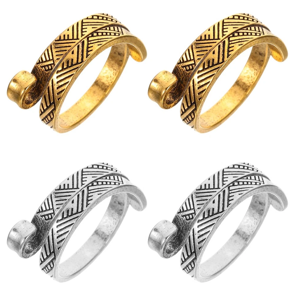 4 Stück Stricken Fingerhut Häkeln Fingerring Häkelzubehör Ästhetische Ringe