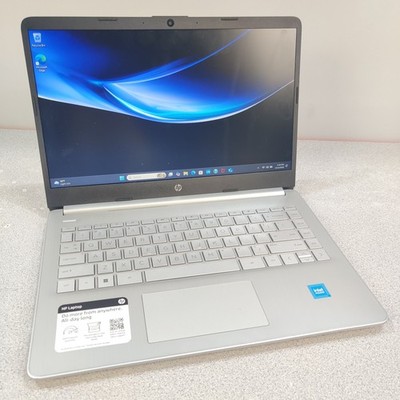 HP Laptop 14-DQ0760DX 14'' Intel N4120 8GB 128GB Silver Win 11 Home NO CHARGER