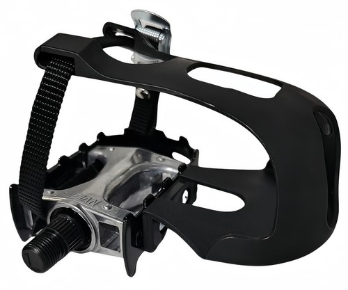 YBEKI Pro-Grade Spin Bike Pedals with Toe Clips & 4D Adjustable Straps - 9/16... - Picture 5 of 7