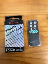 Vintage Aiwa Wireless Remote Controller RC-M60 With Box and Instructions