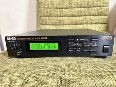 BOSS PRO SE-50 Stereo Multi Effects Processor Rack Mount Tested Working