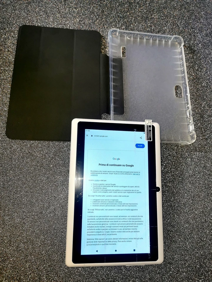 Tablet PC Android 11 2025 7" Pollici Con Custodia Rigida 2GB + 32GB Wifi Webcam - Imagen 2 de 3