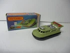 Matchbox Lesney Superfast SF2 Hovercraft- AVOCADO, BLACK base, boxed
