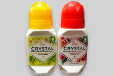 Crystal Mineral Body Deodorant Roll On 2.25 fl oz Lot - Chamomile/Pomegranate