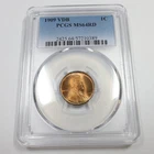1909 P VDB PCGS MS64 RD Red - Lincoln Wheat Penny Cent 1c US Coin #56854A