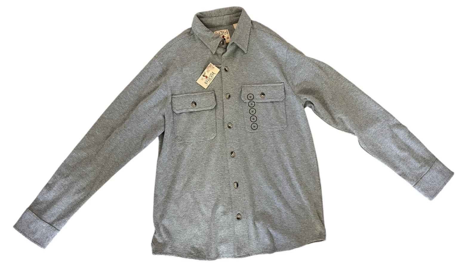 NWT Red Head Shirt Mens Sz M Grey Flannel Workwear Outdoors Camping Hunting