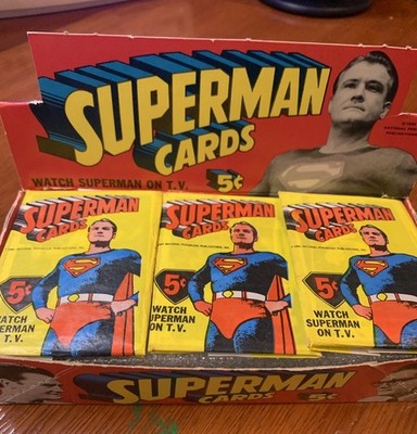 1966 Topps SUPERMAN Complete Set 1-66 W/ORIGINAL Box, 3 PACKS, 18 Extra Cards