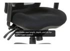 ProGrid Black Mid Back Managers Office Chair with Adjustable Arms — photo 8