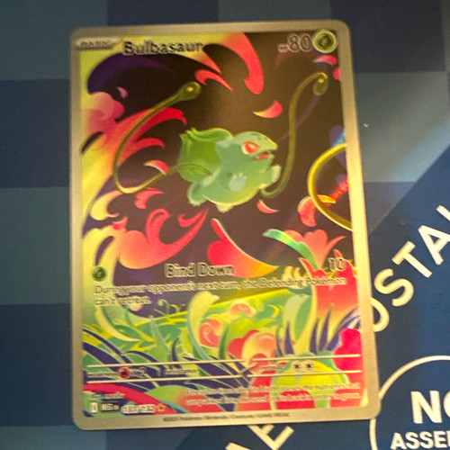 Pokémon TCG Bulbasaur 133/132 Mega Evolutions Illustration Rare Holo