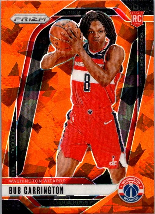 2024-25 Panini Prizm #244 Bub Carrington Prizms Orange Ice