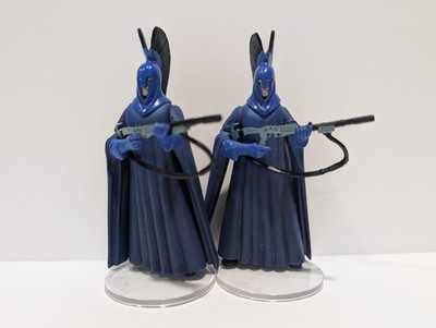 Star Wars Coruscant Senate Guard  Power of the Jedi action figure Blue 2X Loose
