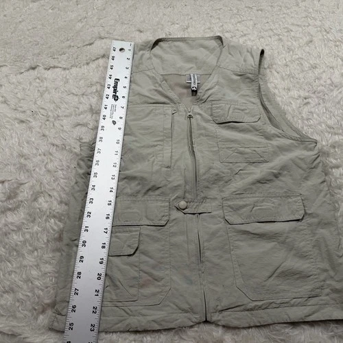 Magellans Travel Vest Men XS Beige Full Zip Pockets Outdoor Hiking Fishing S2 image 3