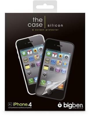 The Phone-Silicone-BLACK &case for iPhone 4 white