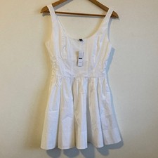 J Crew Fit-and-flare mini dress Size 4 White