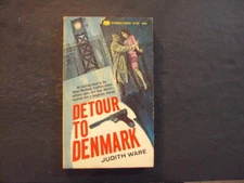 Detour To Denmark pb Judith Ware 1st Print 1st ed Paperback Library 6/6 ID:83905