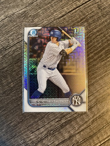 2022 Bowman Baseball Chrome Trey Sweeney Mojo Refractor Prospects Card