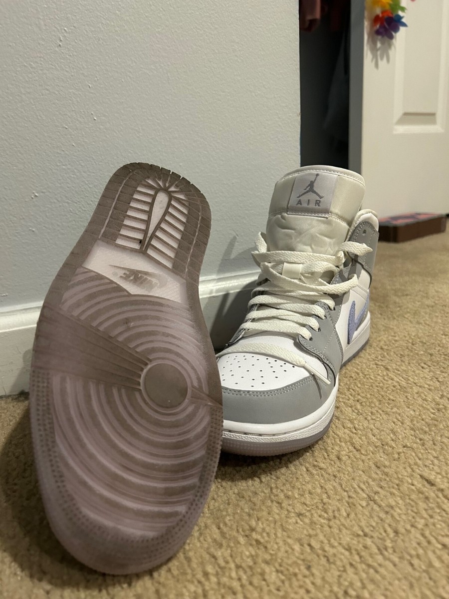 Jordan 1 Mid - Wolf Grey Aluminum (Women's) - Size 10