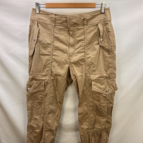 Lauren Ralph Lauren Women's Khaki Cotton Cargo Pants 6 - Picture 7 of 11