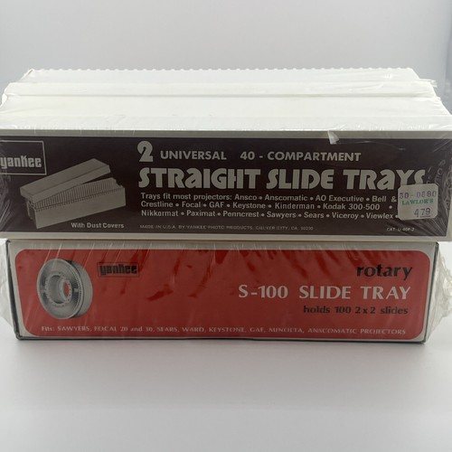 Vintage Yankee Rotary S-100 Slide Tray With 2 Universal Slide Trays Brand Sealed - Picture 8 of 8