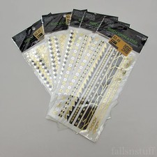 Metallic Gold Silver Flash Temporary Tattoo - 5 Packs - Festival Accessories