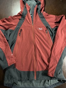 mens red rab jacket