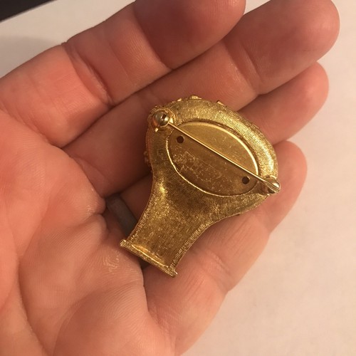Vintage Jewelry Perfume Locket Brooch - Picture 5 of 5