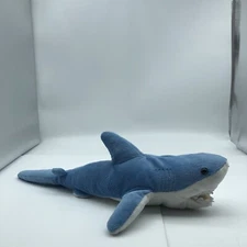 Great White Shark Adventure Planet Plush Blue Stuffed Toy lovey sea creature 