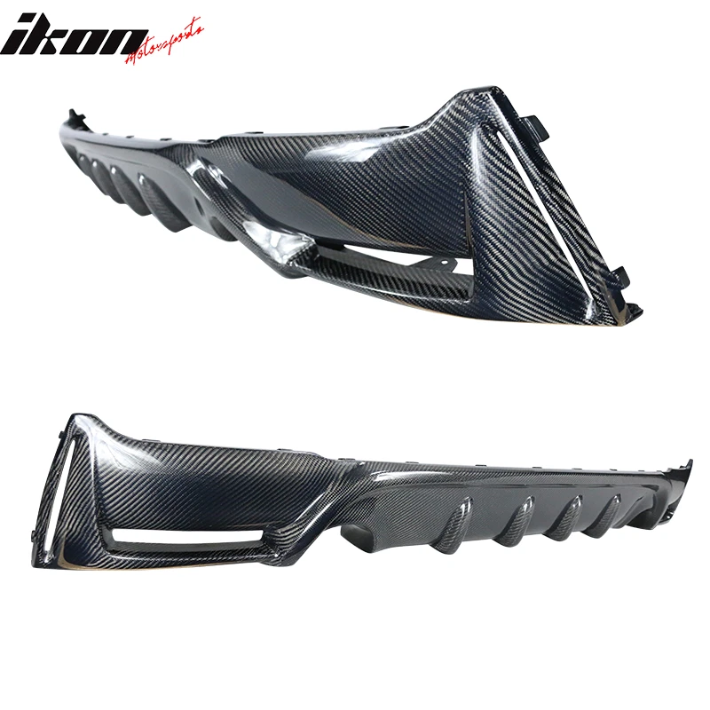 Fits 14-21 BMW F22 2 Series 2 Coupe AP Style Rear Bumper Diffuser Carbon Fiber Foto 3 de 4