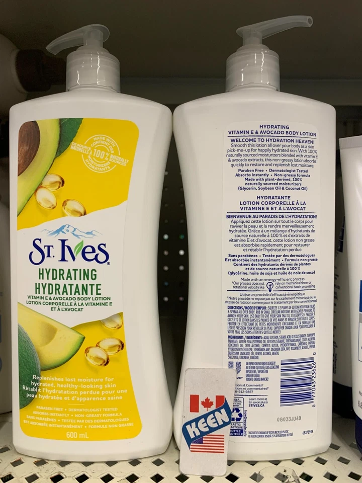 QTY:2), St Ives Vitamin E & Avocado Body Lotion, 600 mL, FRESH - Image 3 of 4