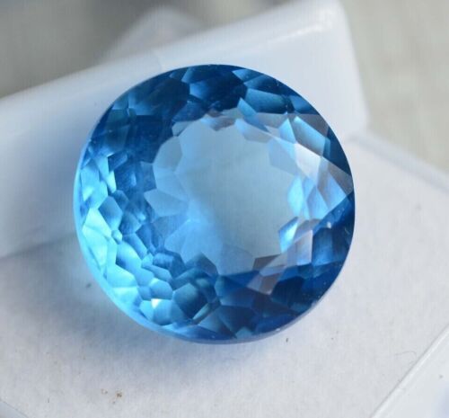 CERTIFIED 17+ Ct NATURAL Santa Maria Blue Aquamarine Round Loose Gemstone New