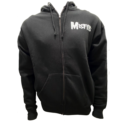 MOS ZIP-UP HOODY ジッパーフーディ M MEN'S MISFITS ZIP UP HOODIE DOUBLE SIDED. | eBay