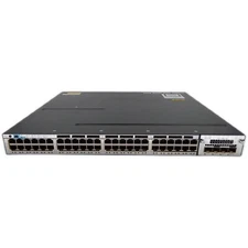 Cisco WS-C3750X-48PF-S,48 Port Gigabit Network Switch-w/C3KX-NM-10G