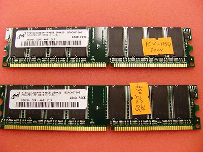 SONY Vaio PCV-1154 Desktop 512MB ( 2 x 256MB) DDR 400