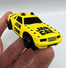 Vintage Tyco Yellow Striped Mustang Jam Car Ho Slot Car - Tested