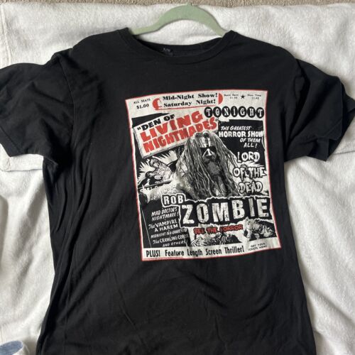 ROB ZOMBIE cd lgo BLACK HOLE Official SHIRT XL New venomous rat  regeneration OOP