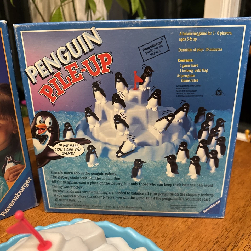 Penguin Pile Up Board Game 1996 Ravensburger Vintage Classic Missing 3 Penguins - Image 3 of 4